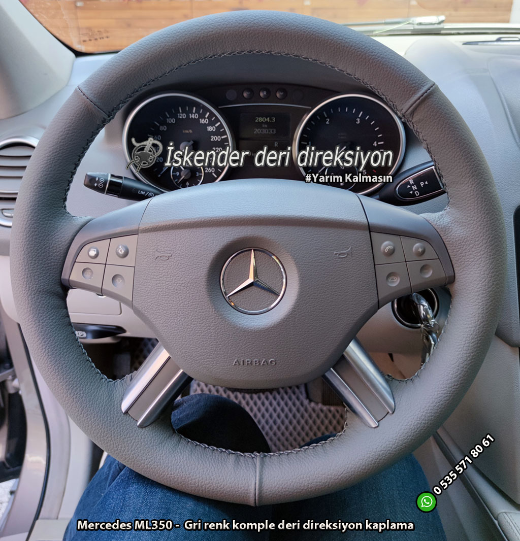 Mercedes ML Serisi deri direksiyon kılıfı