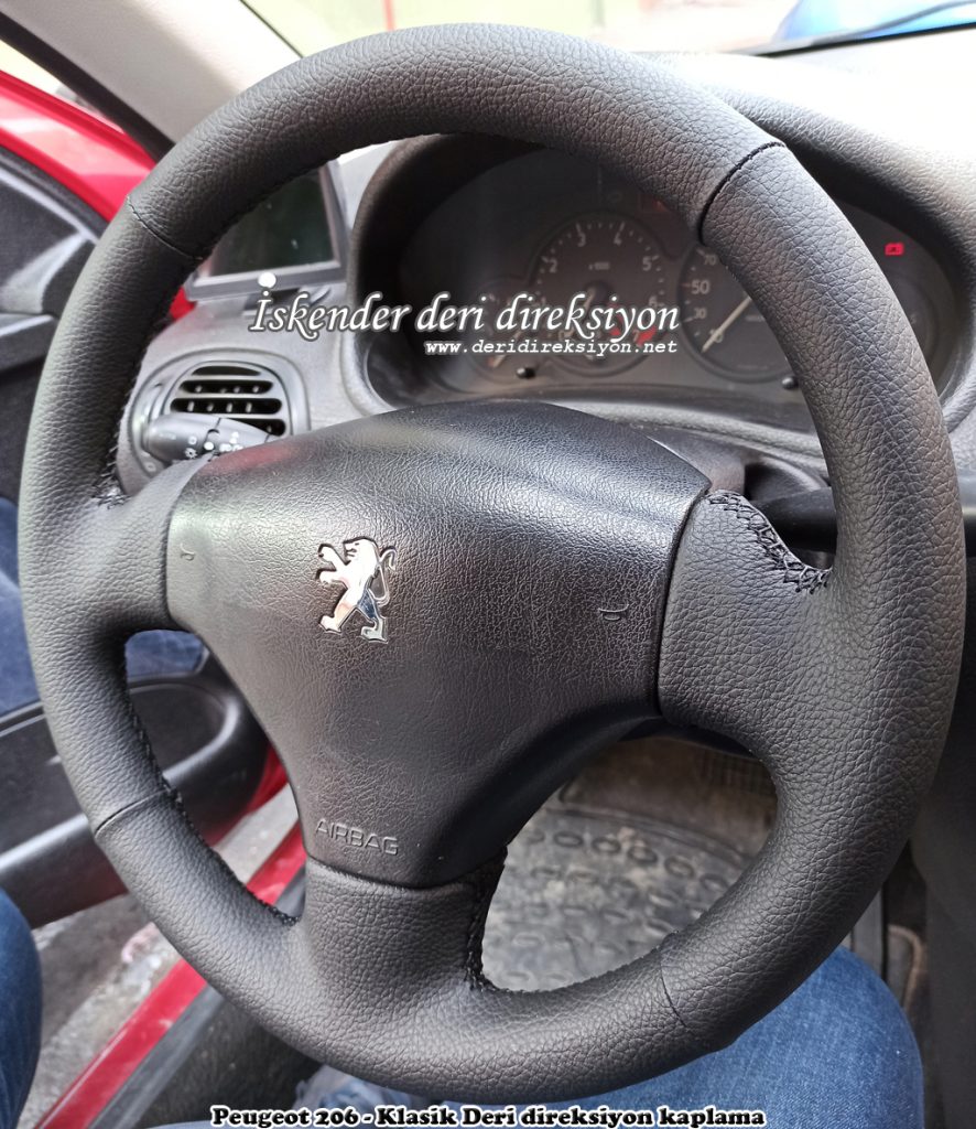 Peugeot 206 deri direksiyon kılıfı