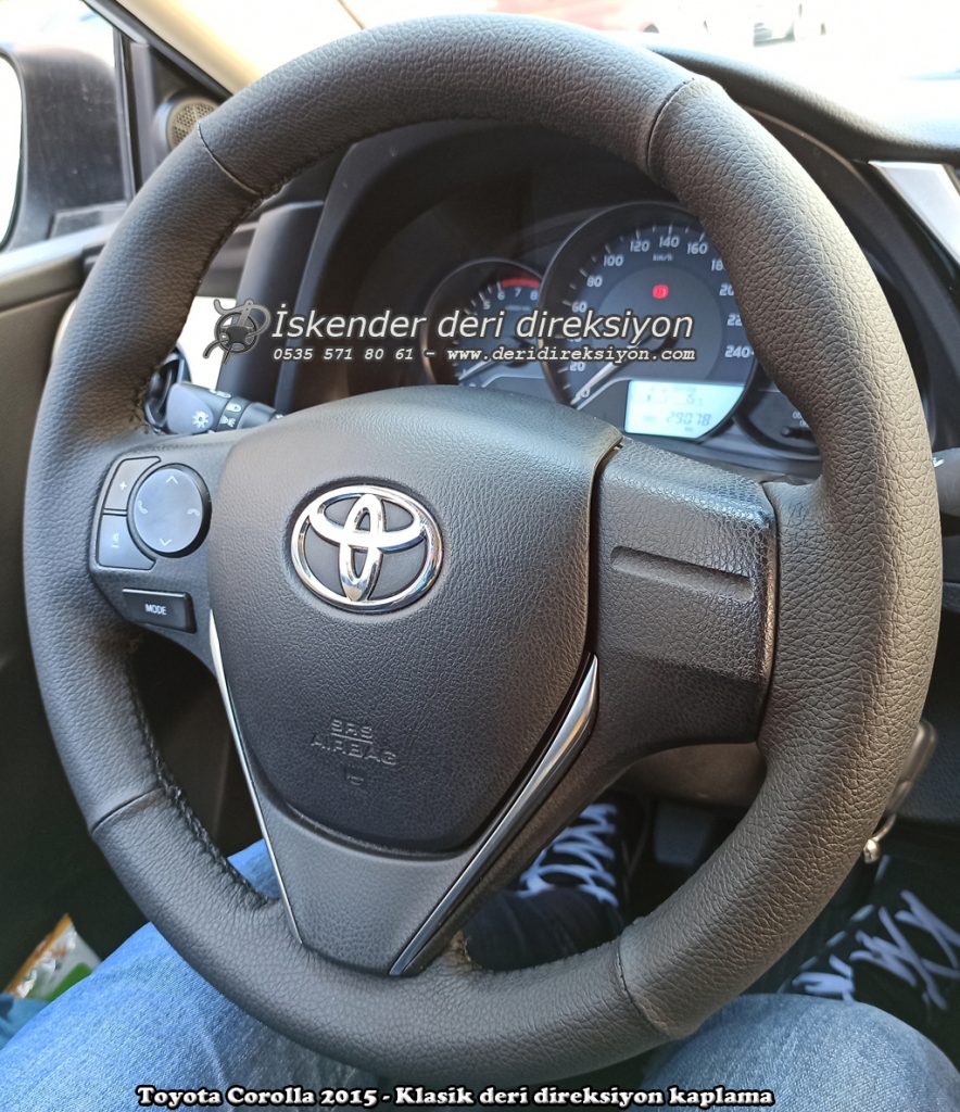 Toyota Corolla Yeni deri direksiyon kaplama