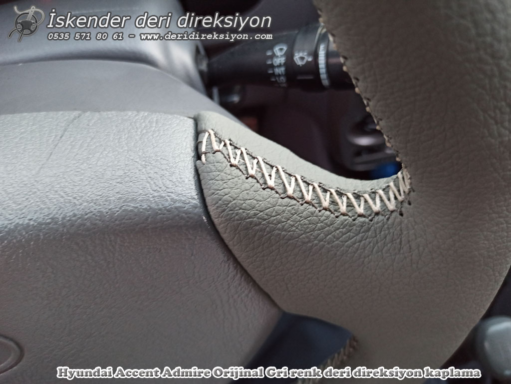 Hyundai Accent Admire komple deri direksiyon kaplama