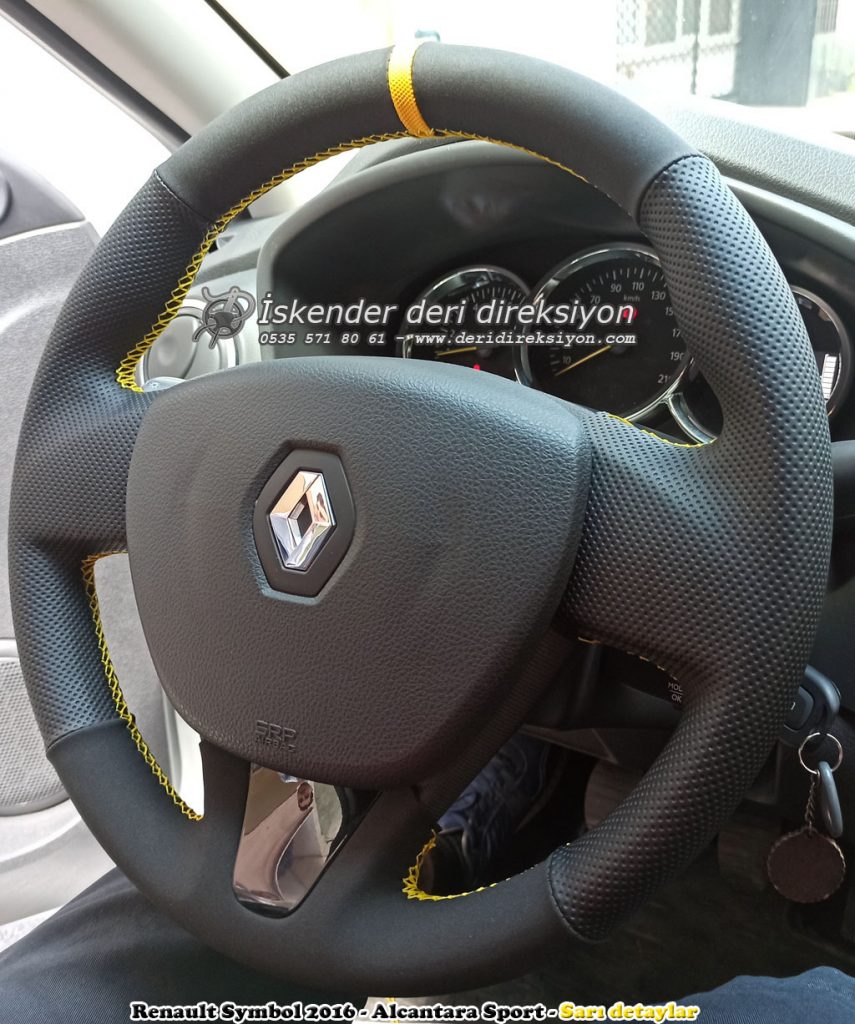 Renault-Symbol-2015-Alcantara-Sport deri direksiyon kaplama