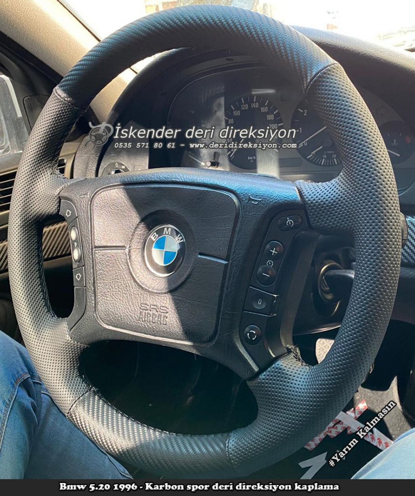 BMW 5 Serisi E39 deri direksiyon kaplama
