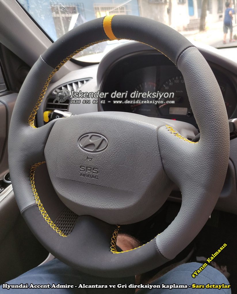 Hyundai Accent Admire deri direksiyon kaplama