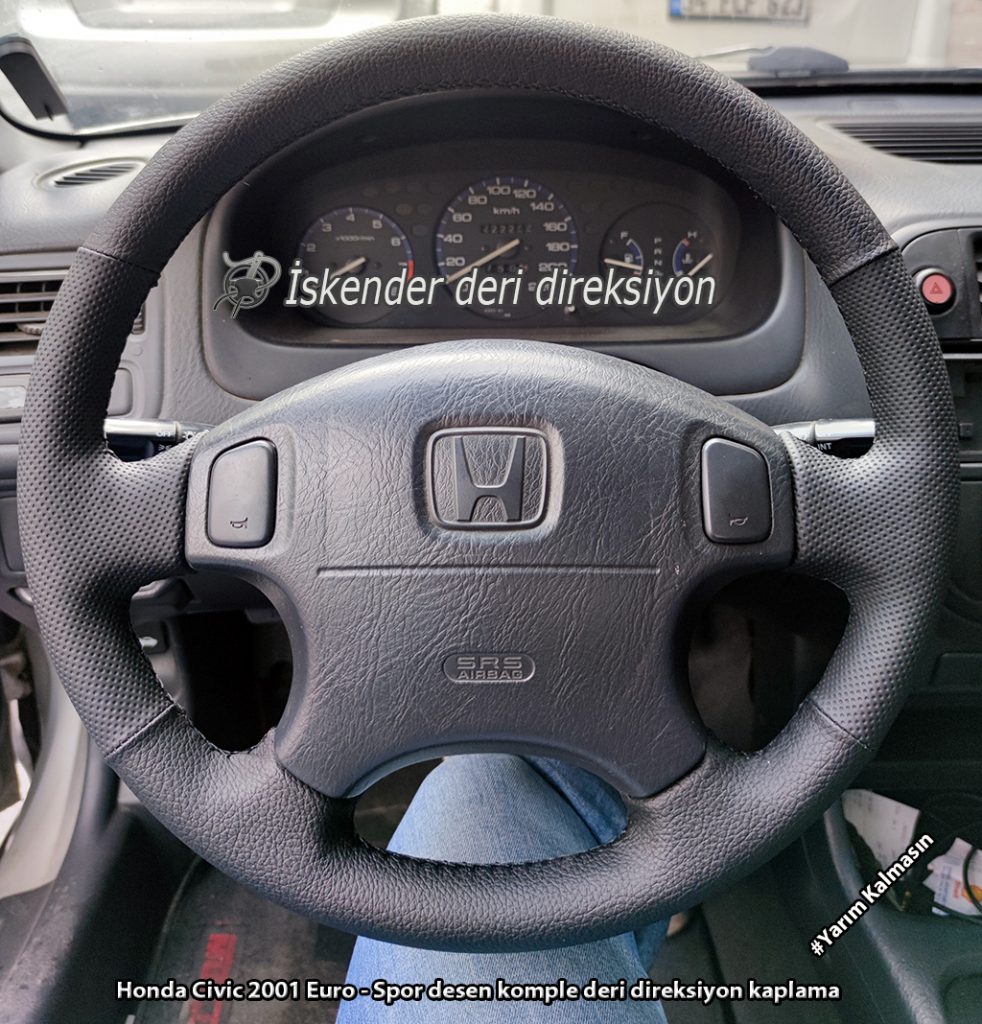 Honda CRV deri direksiyon kaplama