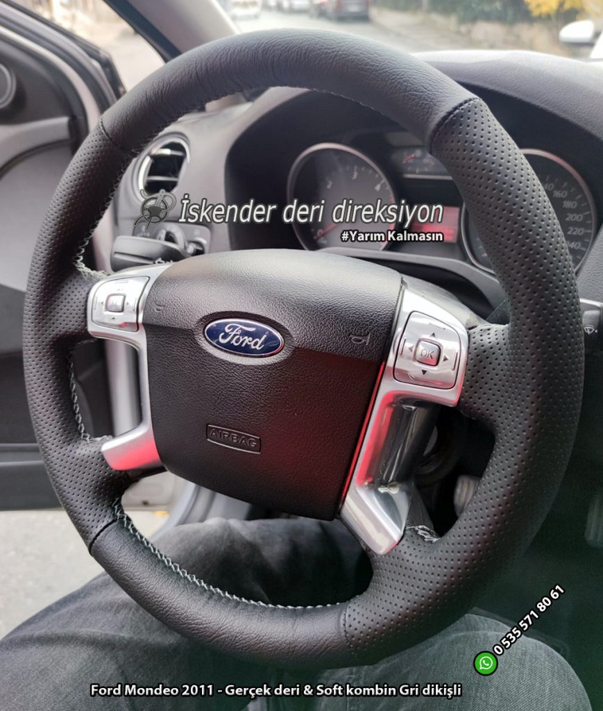 Ford Mondeo Gerçek deri & Soft kombin direksiyon kaplama ( Yeni ürün ) 