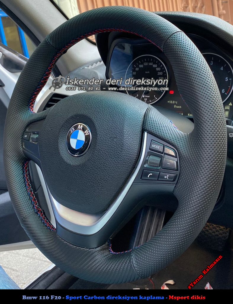 BMW 1 serisi deri direksiyon kaplama