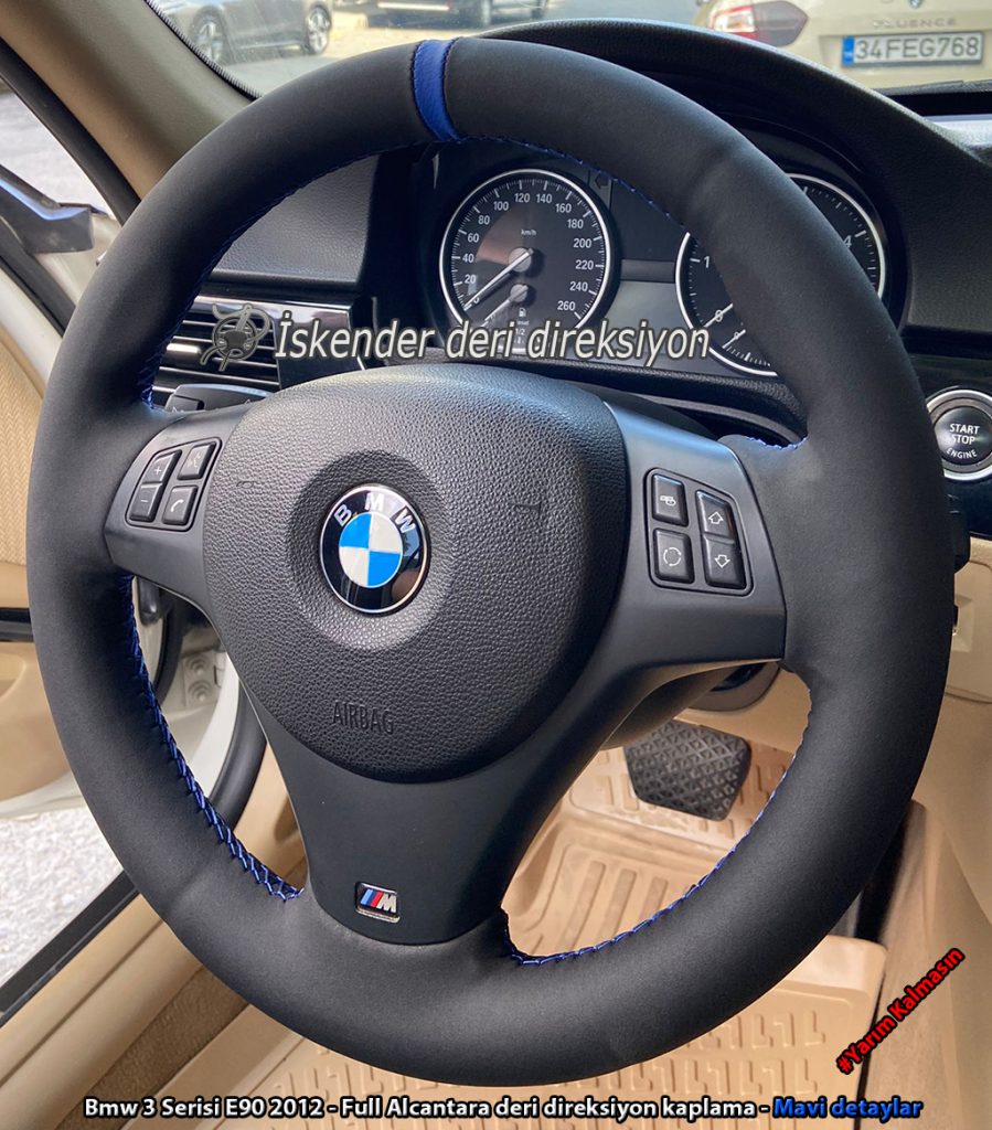BMW 1 serisi deri direksiyon kaplama