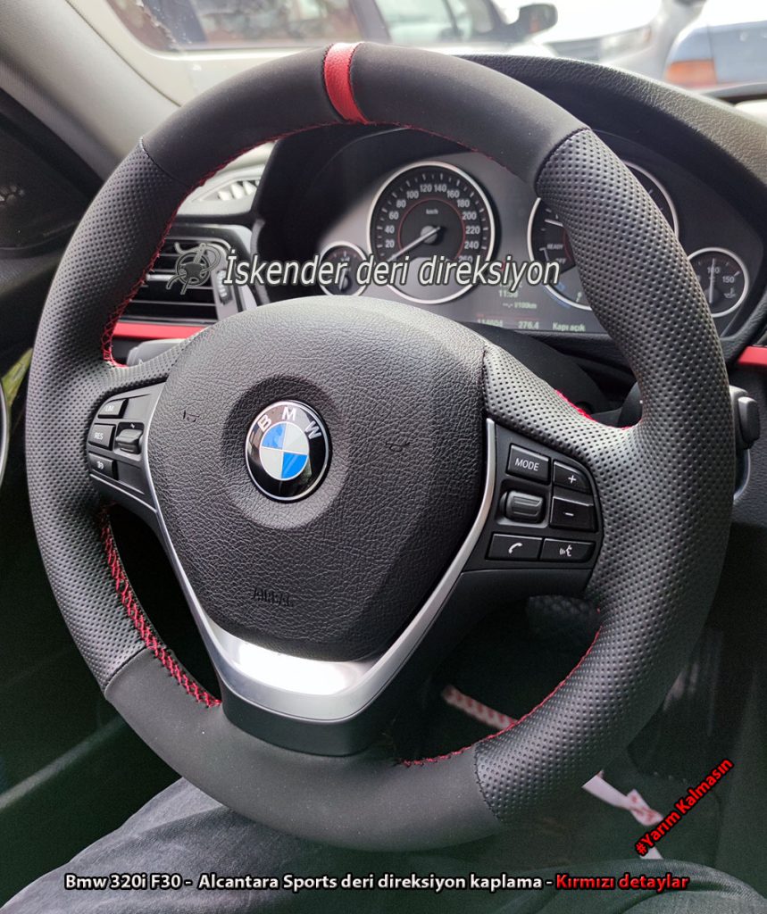 BMW 1 serisi deri direksiyon kaplama