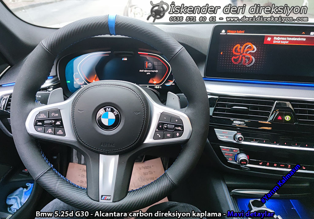 Bmw G30 Deri direksiyon kaplama