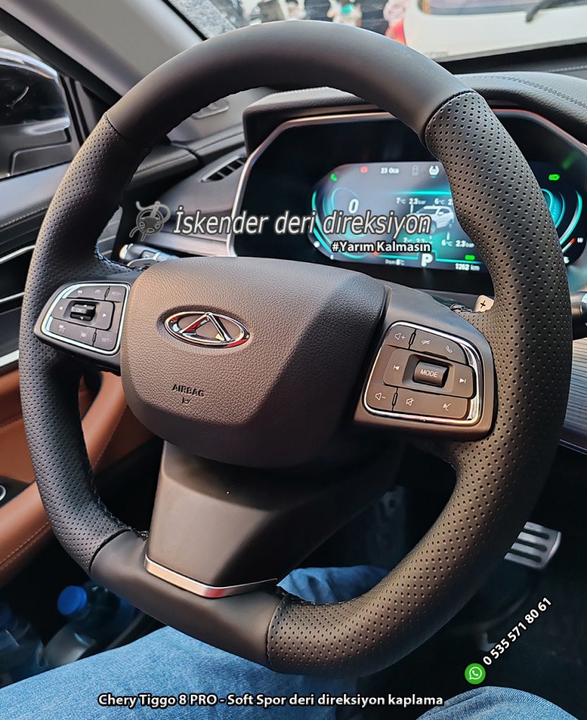 Chery Tiggo 8 PRO - Soft Spor deri direksiyon kaplama (2)
