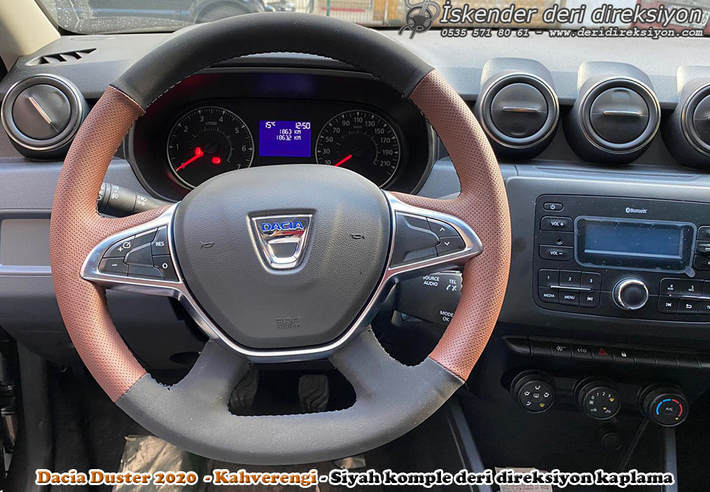 dacia duster alcantara deri direksiyon kaplama