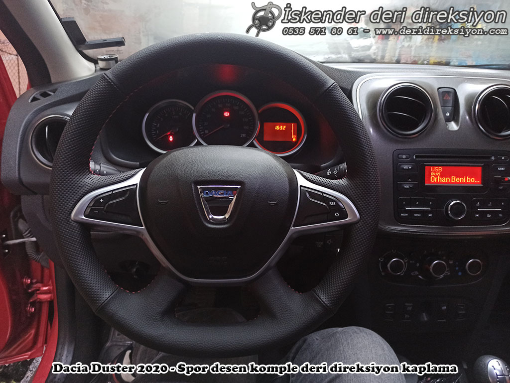 Dacia Duster deri direksiyon kaplama
