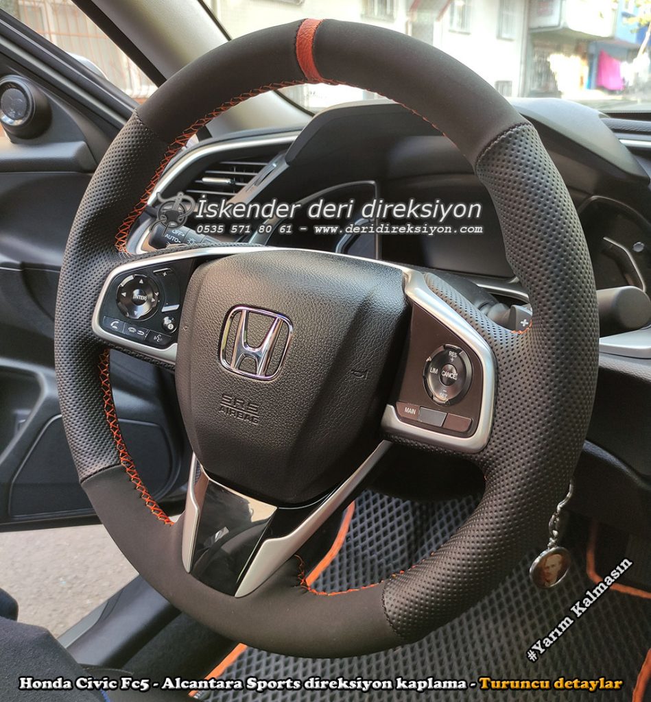 Honda Civic FC5 deri direksiyon kılıfı