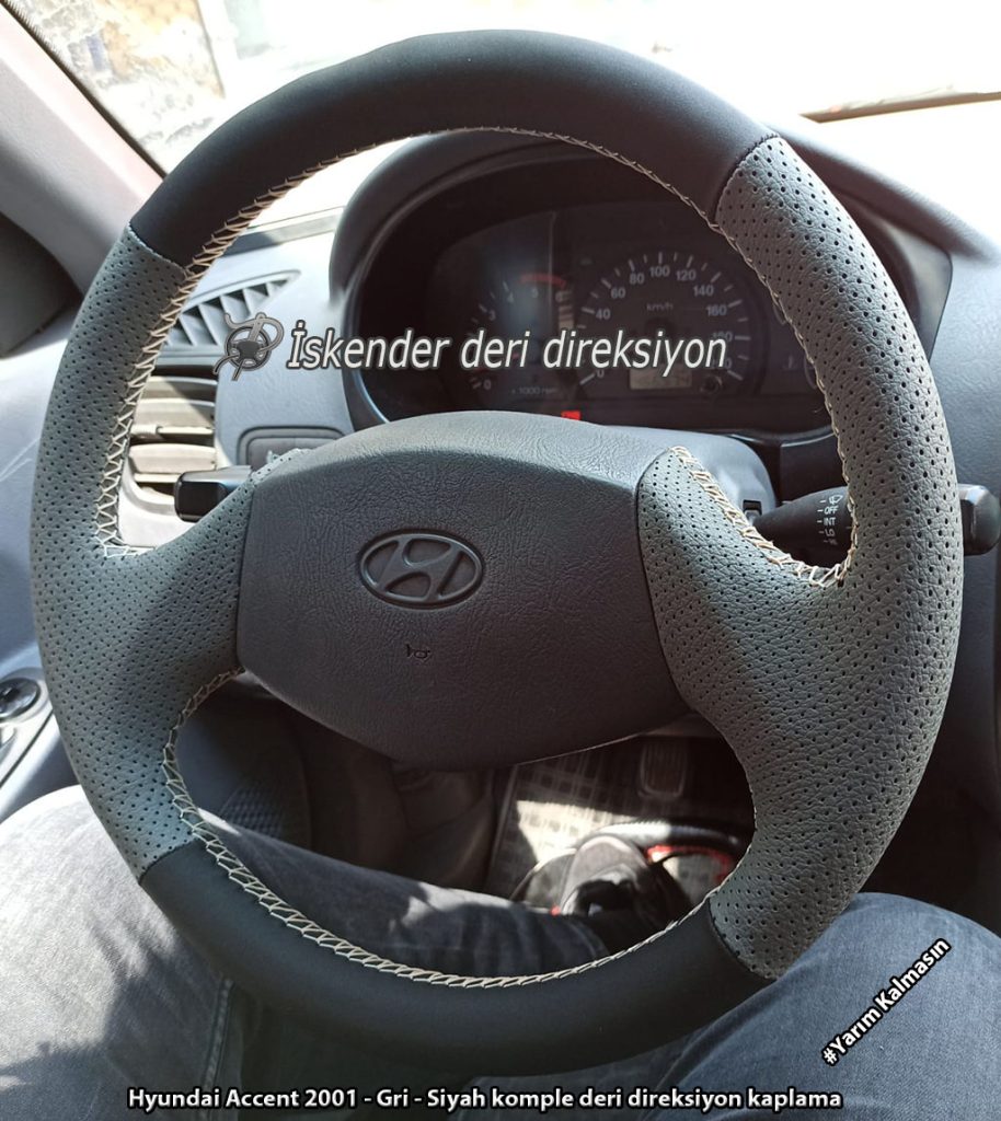 Hyundai Accent Admire deri direksiyon kılıfı