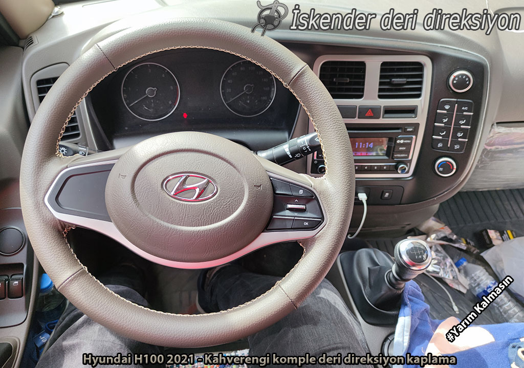 Hyundai H100 deri direksiyon kılıfı