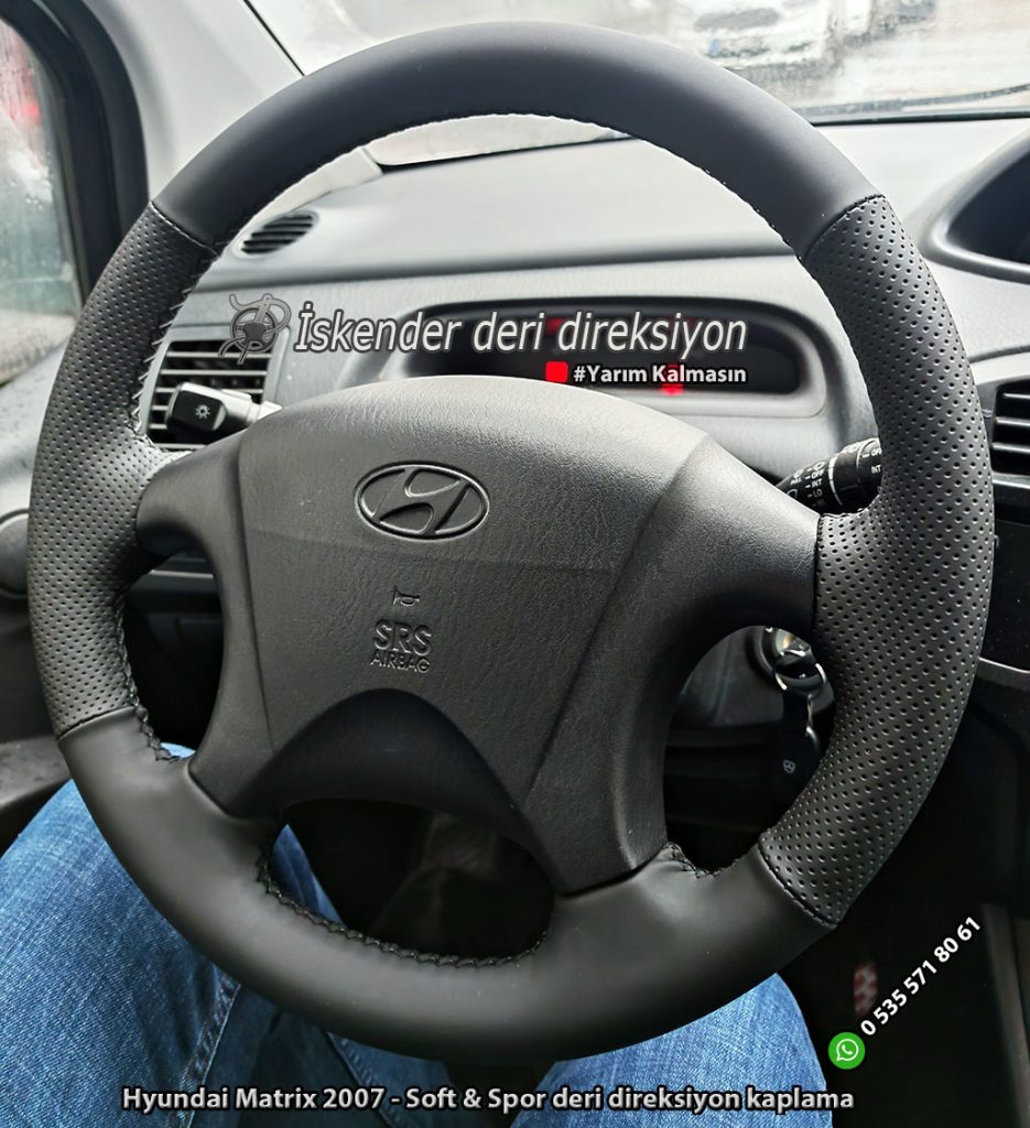 Hyundai Matrix deri direksiyon kılıfı