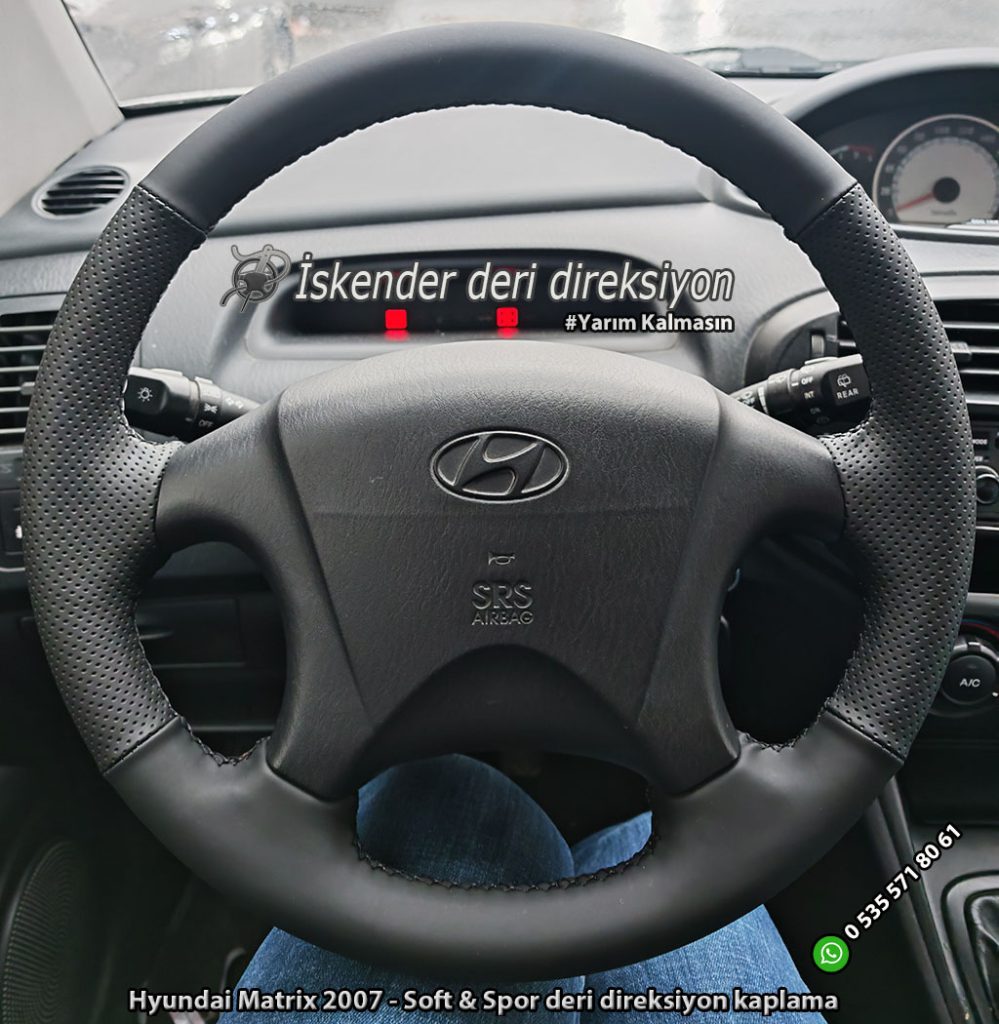 Hyundai Matrix deri direksiyon kılıfı
