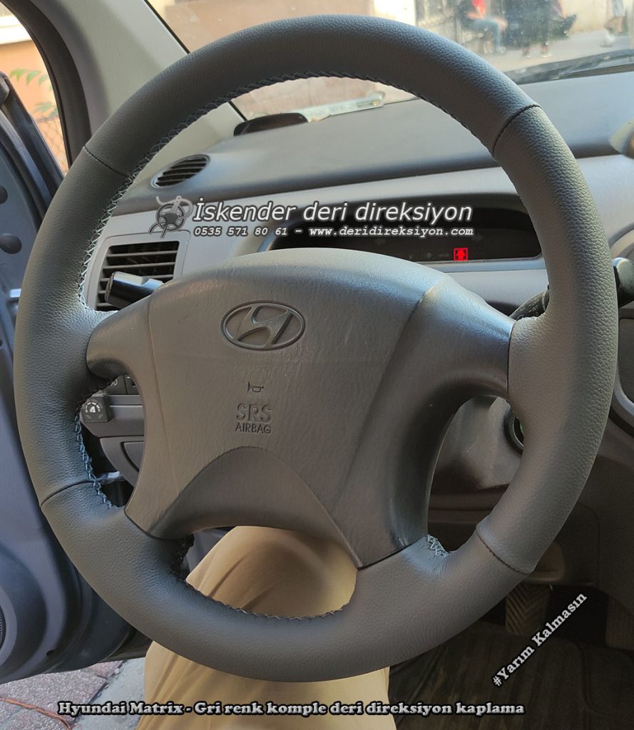 Hyundai Matrix deri direksiyon kılıfı