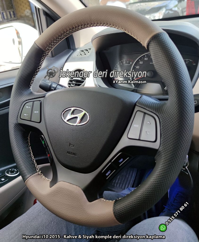 Hyundai i10 deri direksiyon kılıfı