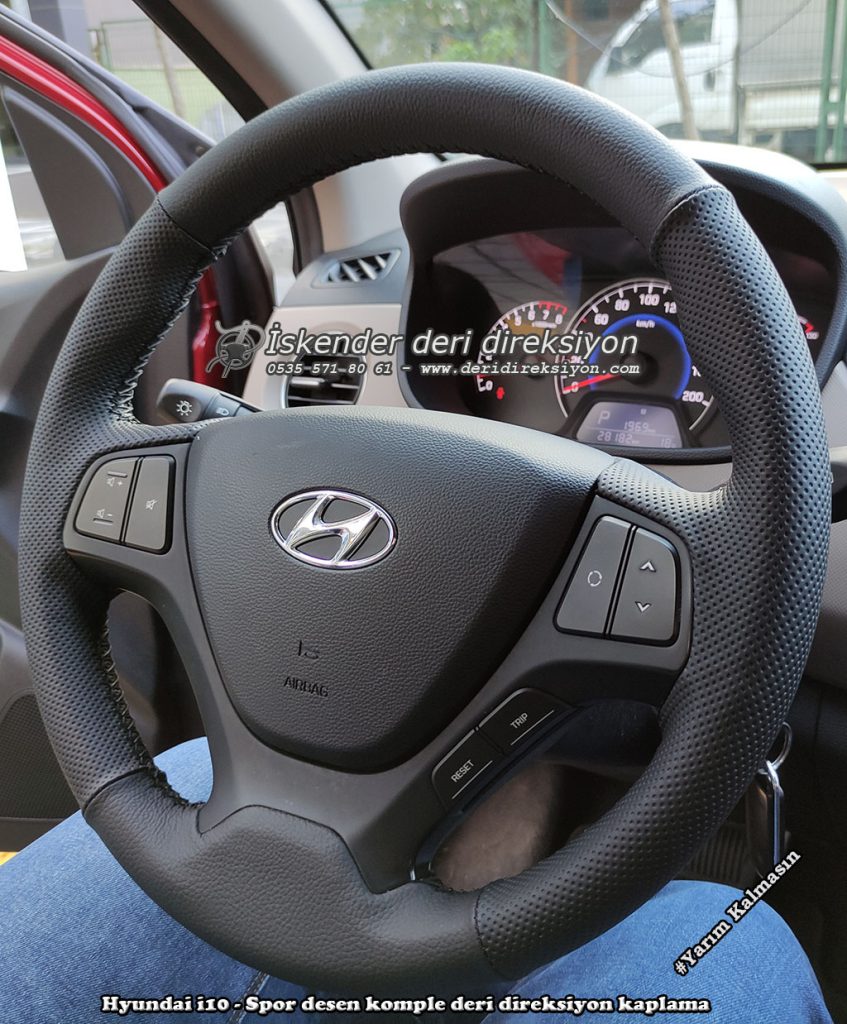 Hyundai i10 deri direksiyon kılıfı