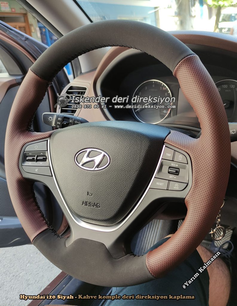 Hyundai i10 deri direksiyon kılıfı