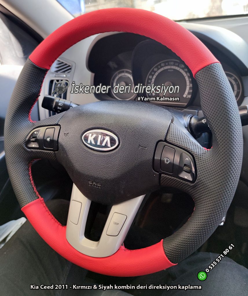 Kia Sportage deri direksiyon kılıfı