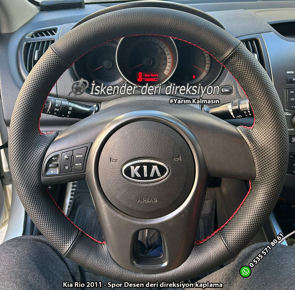 Kia Rio deri direksiyon kılıfı