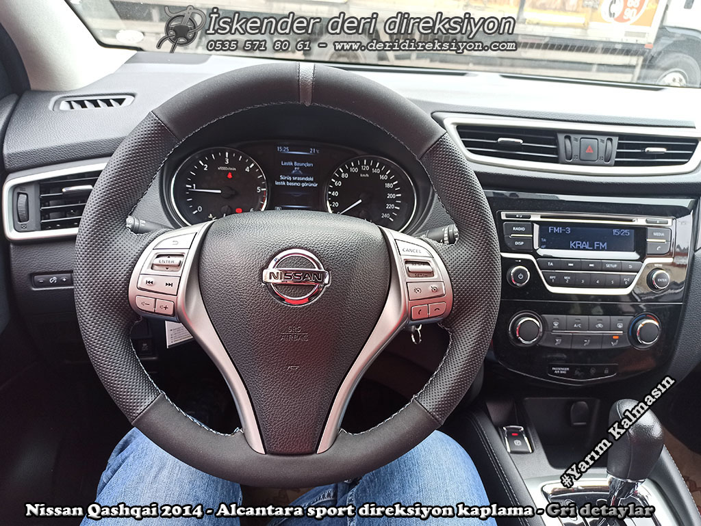 Nissan Qashqai deri direksiyon kaplama