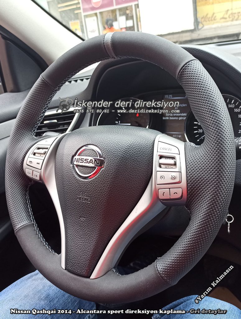 Nissan Qashqai deri direksiyon kaplama