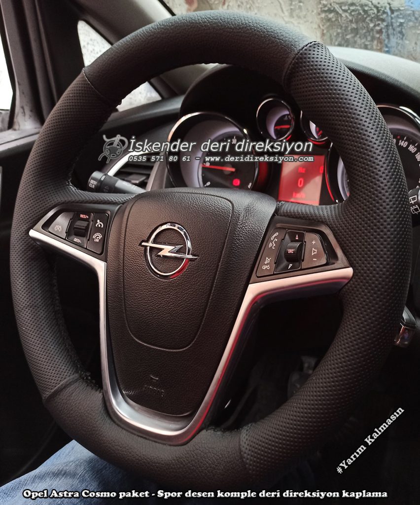 Opel Astra J deri direksiyon kılıfı