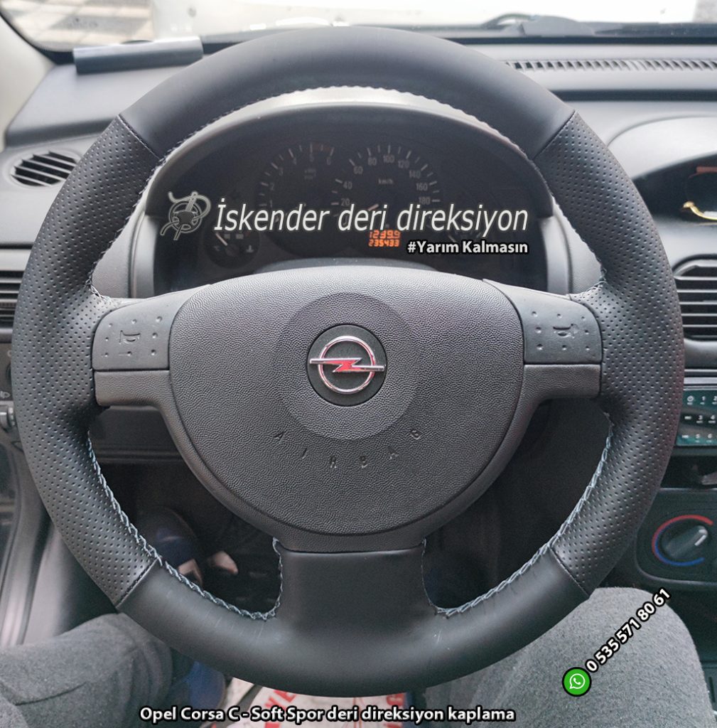 Opel Corsa C deri direksiyon kılıfı
