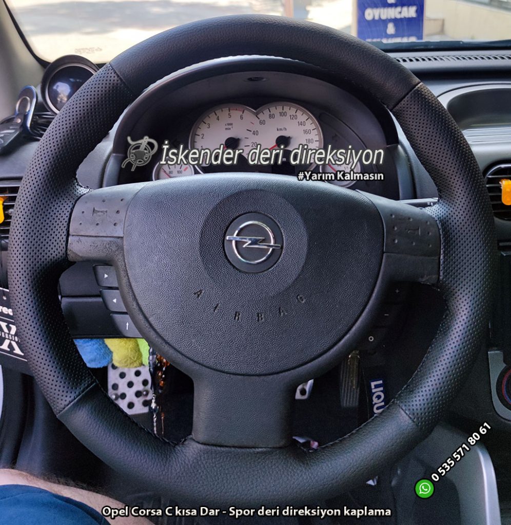 Opel Corsa C deri direksiyon kılıfı