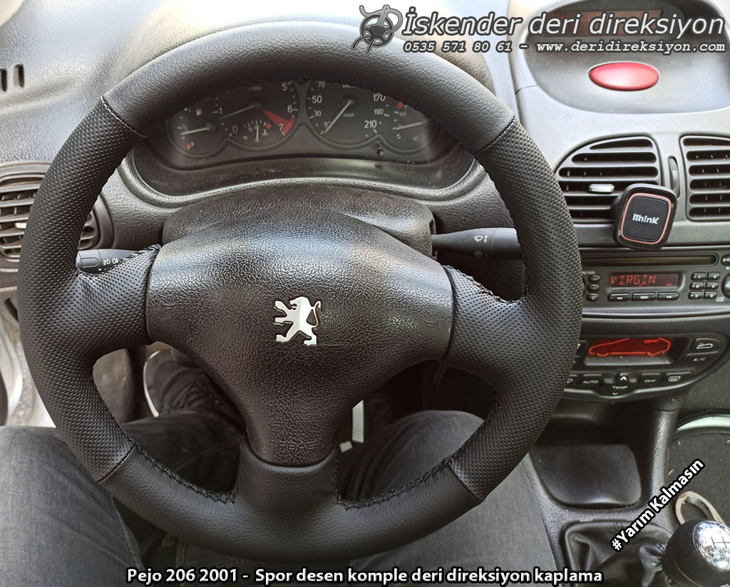 Peugeot 206 deri direksiyon kılıfı