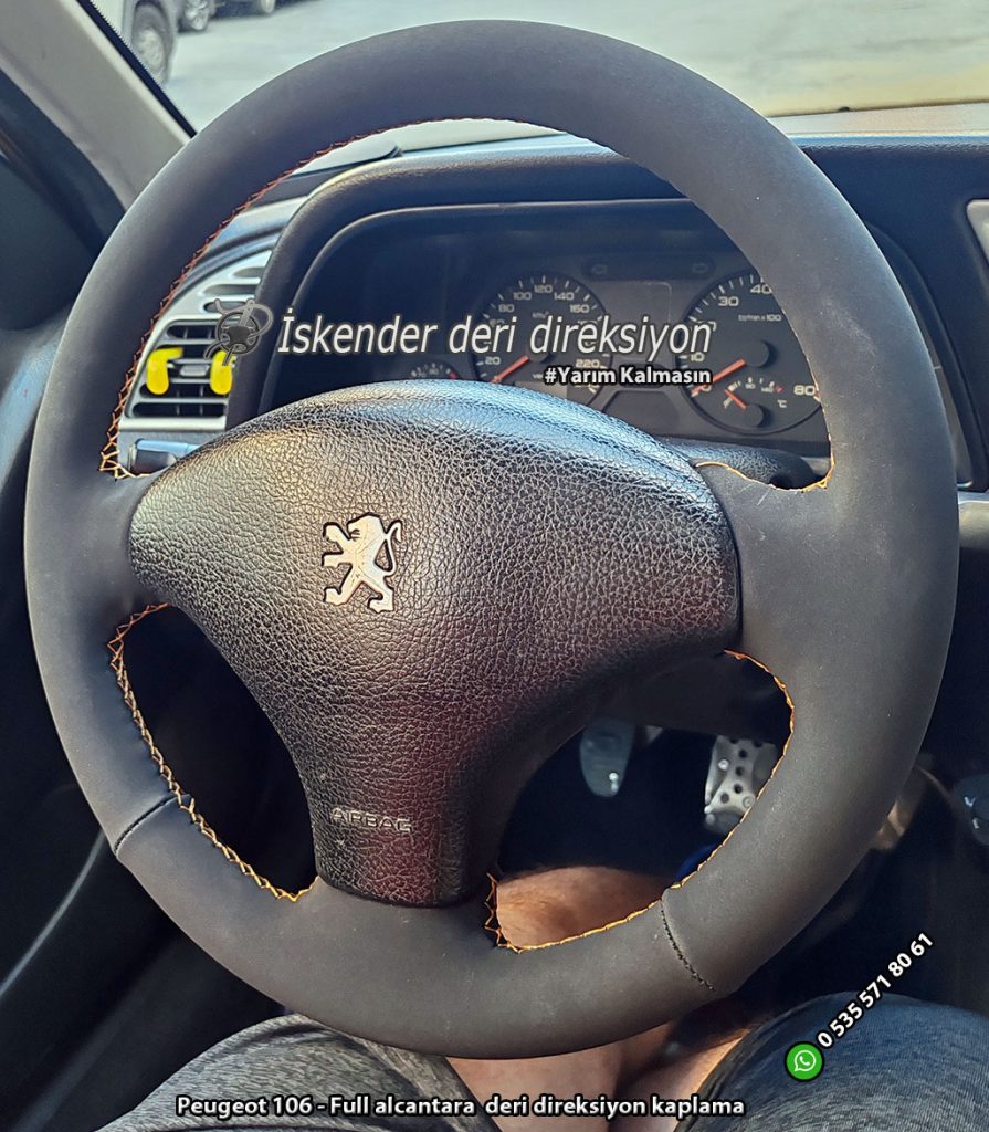 Peugeot 106 deri direksiyon kılıfı