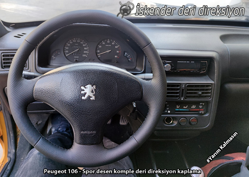 Peugeot 106 deri direksiyon kılıfı