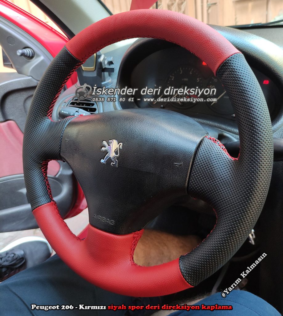 Peugeot 206 deri direksiyon kılıfı