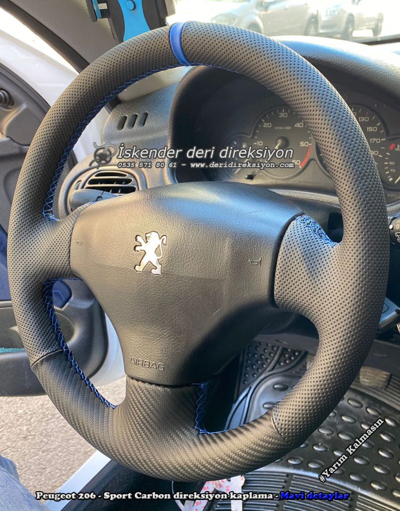 Peugeot 206 deri direksiyon kılıfı