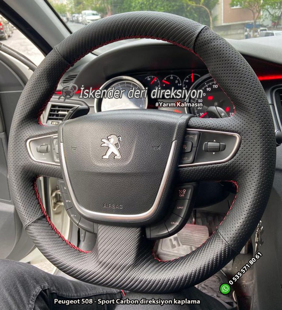 Peugeot 508 deri direksiyon kılıfı