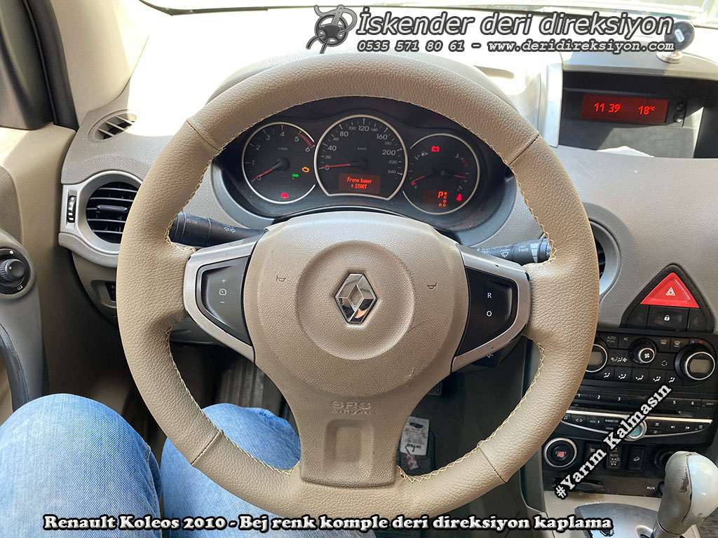 Renault Koleos deri direksiyon kaplama