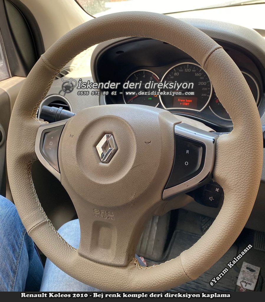 Renault Koleos deri direksiyon kılıfı