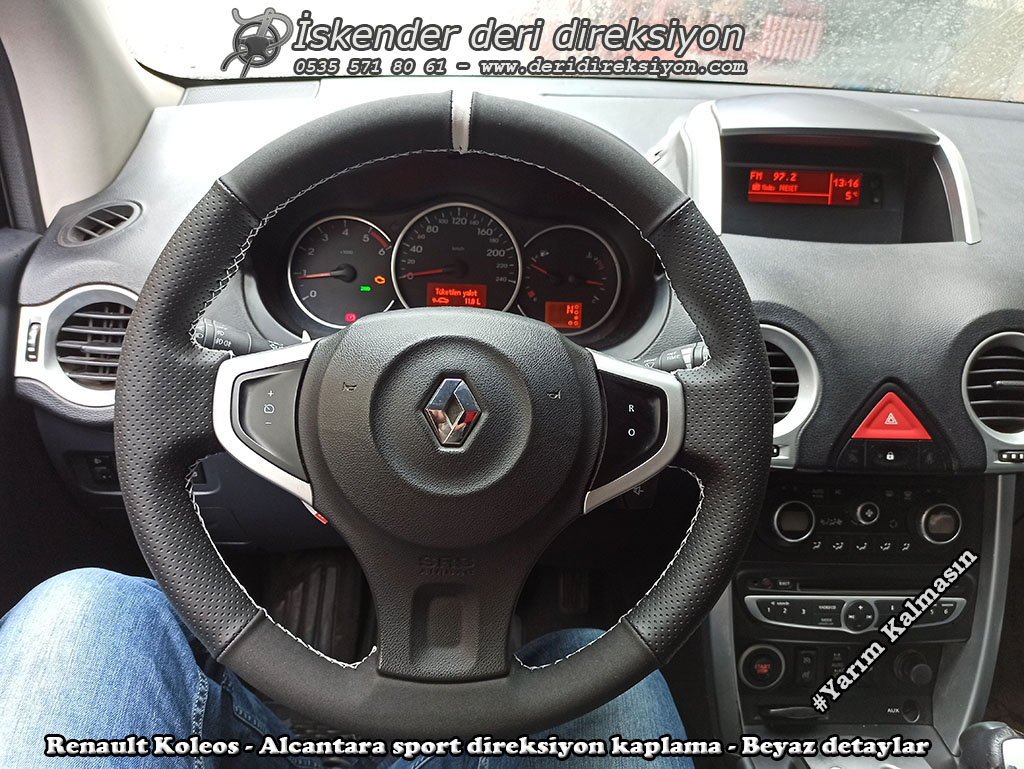 Renault Koleos deri direksiyon kılıfı