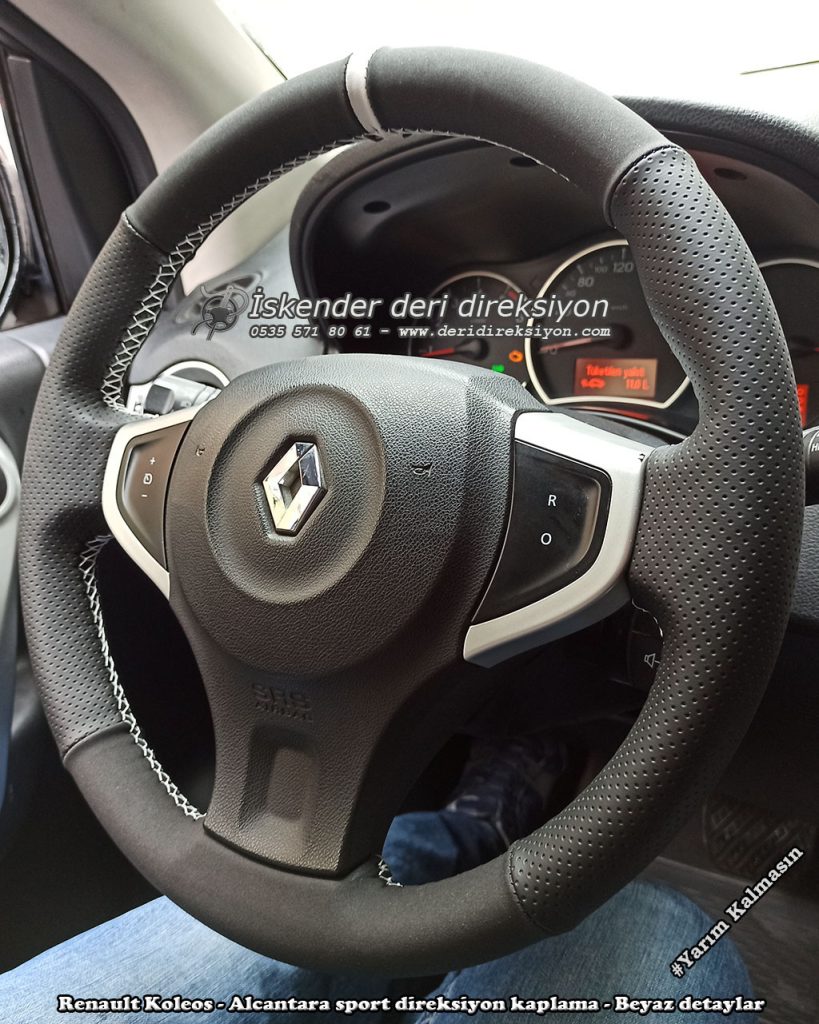Renault Koleos deri direksiyon kılıfı