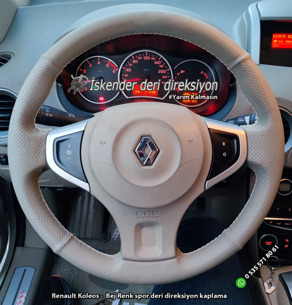 Renault Koleos deri direksiyon kaplama