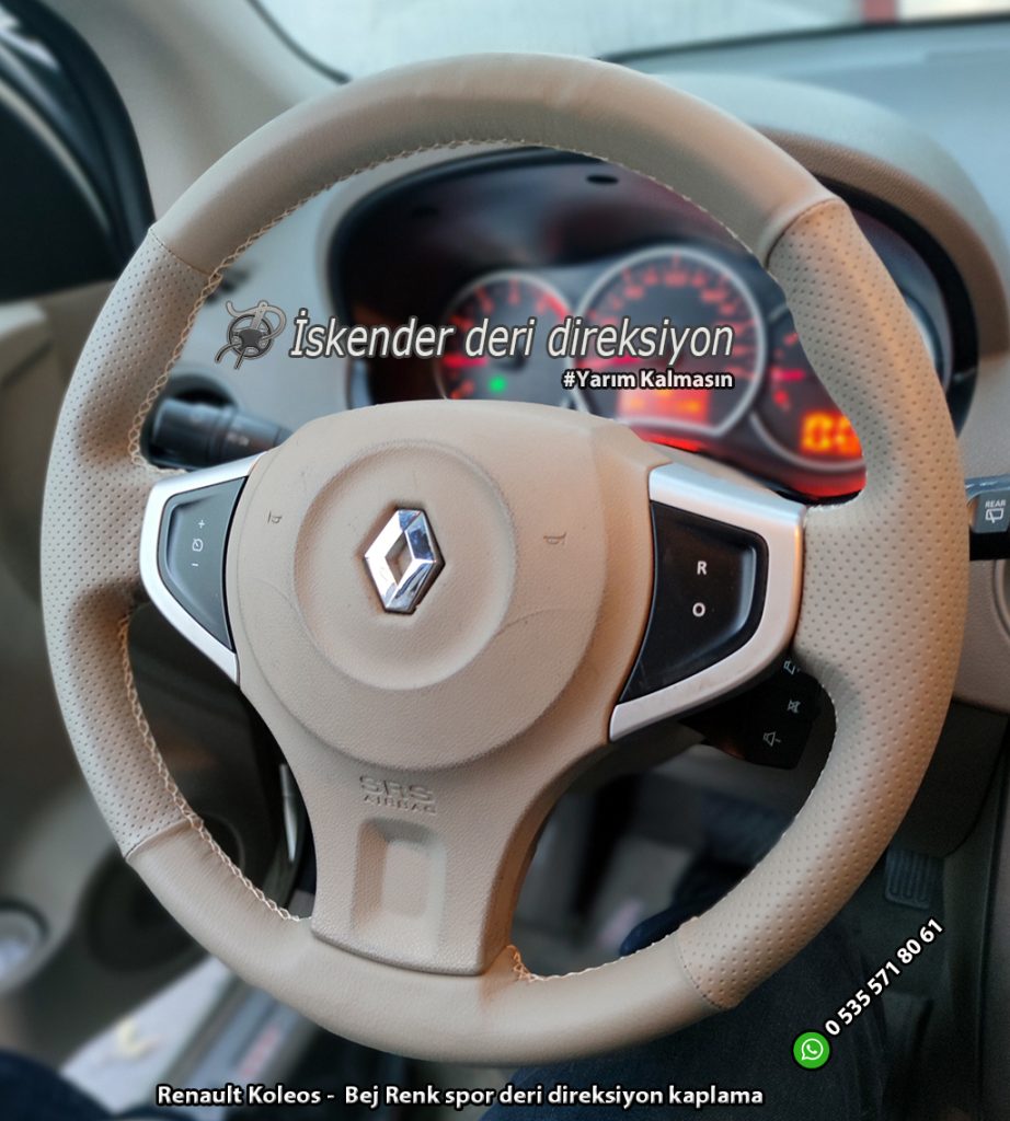 Renault Koleos deri direksiyon kılıfı