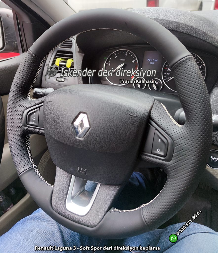 Renault Latitude deri direksiyon kılıfı