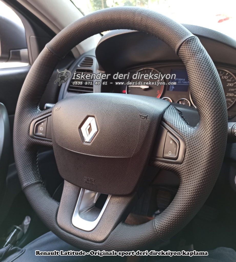 Renault Latitude deri direksiyon kılıfı