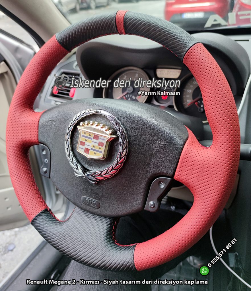 Renault Megane 2 deri direksiyon kılıfı
