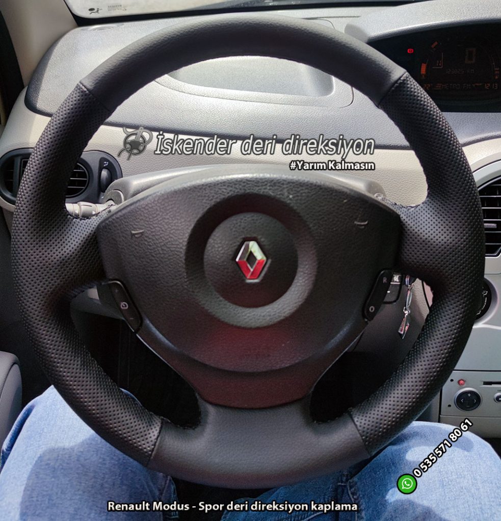 Renault Modus Deri direksiyon kaplama