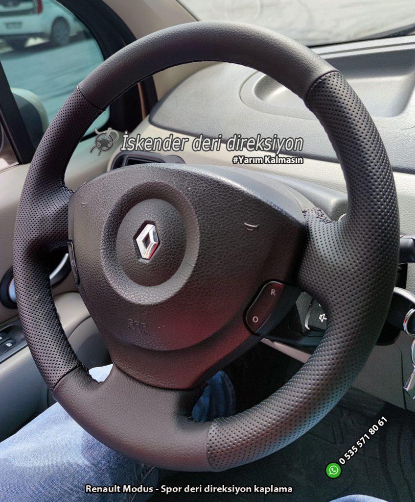 Renault Modus Deri direksiyon kaplama