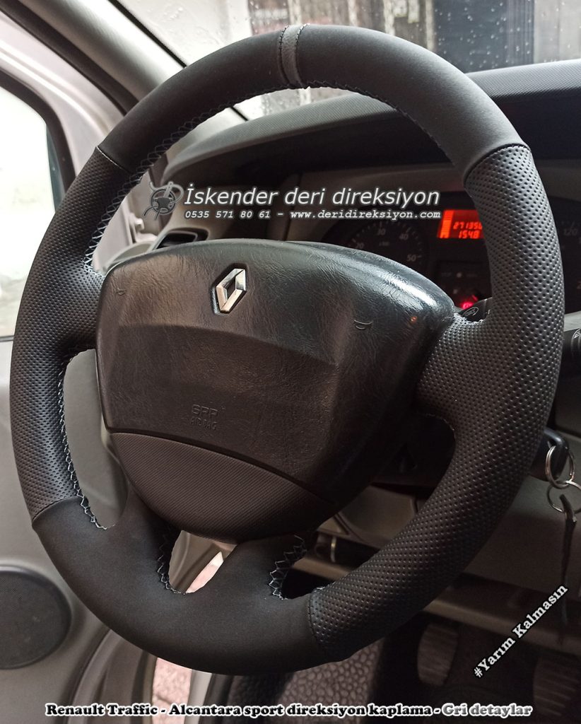Renault Trafic deri direksiyon kılıfı
